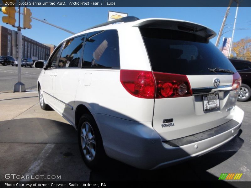 Arctic Frost Pearl / Taupe 2006 Toyota Sienna Limited AWD