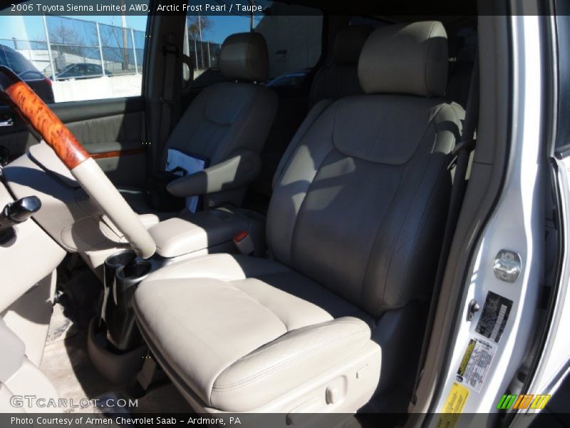 Arctic Frost Pearl / Taupe 2006 Toyota Sienna Limited AWD