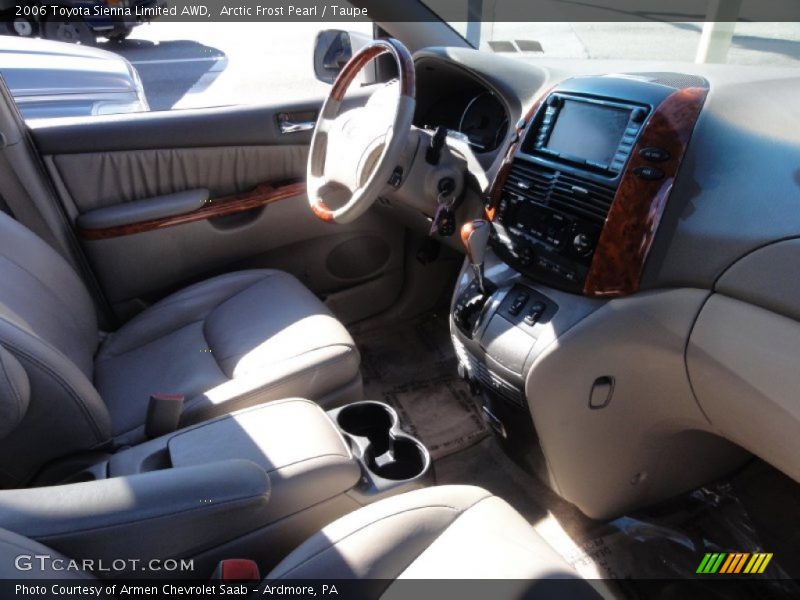 Arctic Frost Pearl / Taupe 2006 Toyota Sienna Limited AWD
