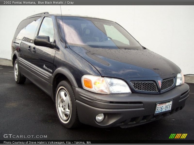 Blue Black Metallic / Gray 2002 Pontiac Montana