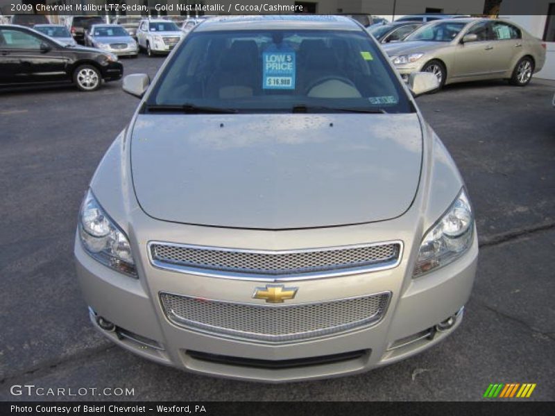 Gold Mist Metallic / Cocoa/Cashmere 2009 Chevrolet Malibu LTZ Sedan