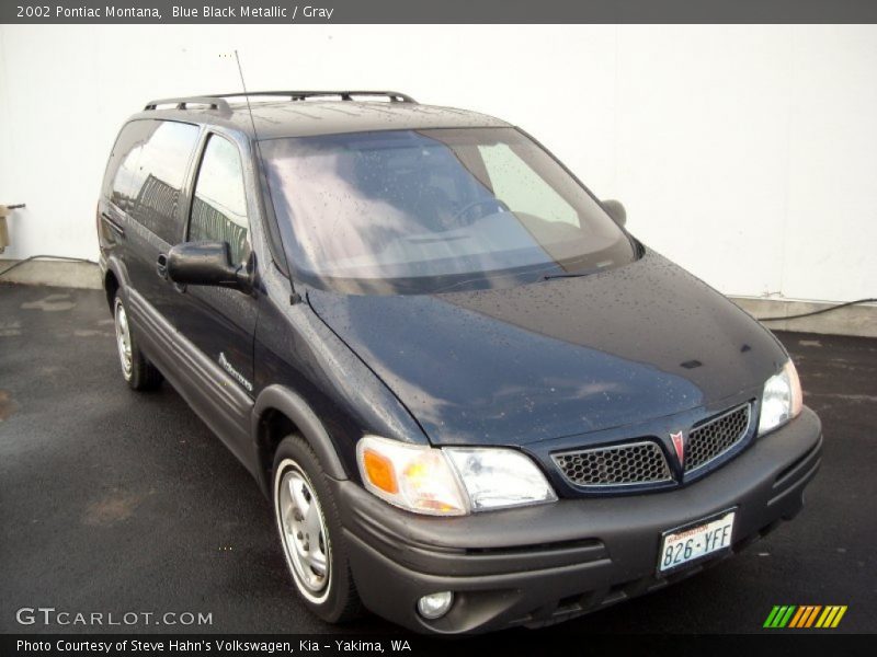 Blue Black Metallic / Gray 2002 Pontiac Montana