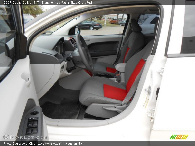 2007 Caliber SXT Pastel Slate Gray/Red Interior