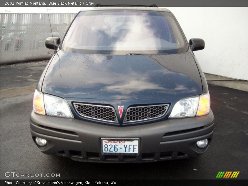 Blue Black Metallic / Gray 2002 Pontiac Montana