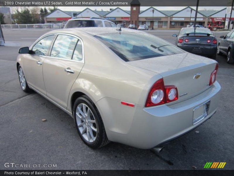 Gold Mist Metallic / Cocoa/Cashmere 2009 Chevrolet Malibu LTZ Sedan