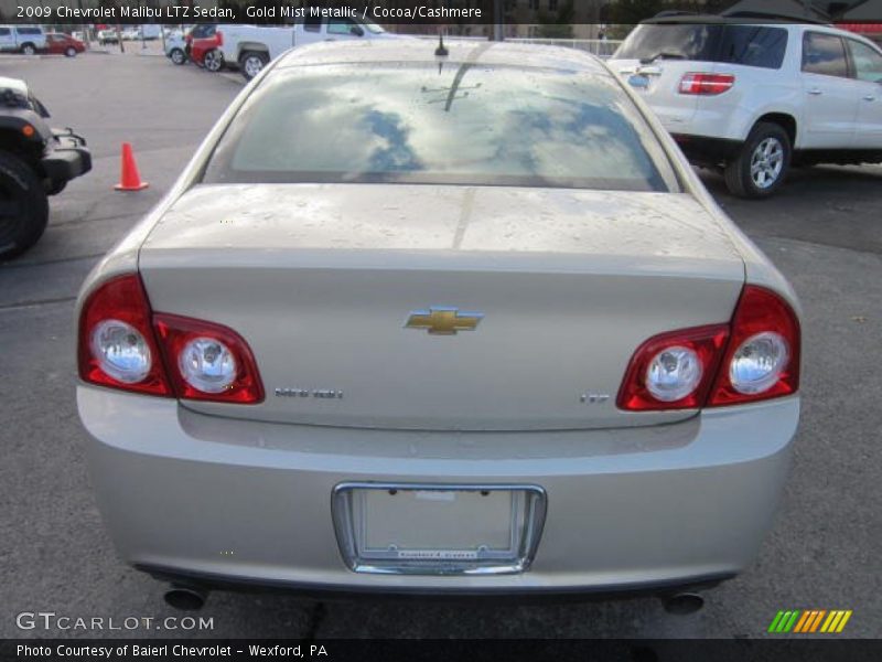 Gold Mist Metallic / Cocoa/Cashmere 2009 Chevrolet Malibu LTZ Sedan