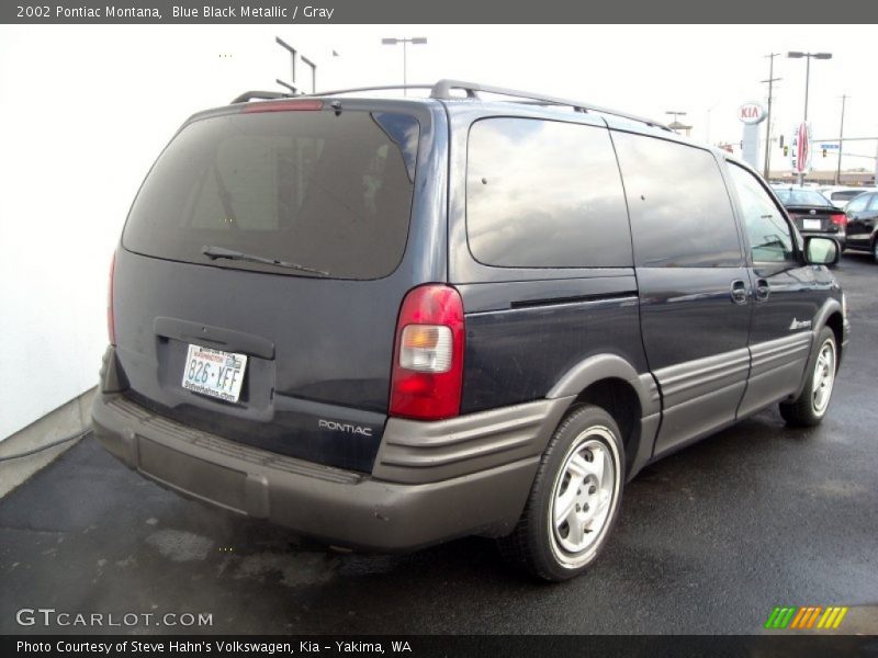 Blue Black Metallic / Gray 2002 Pontiac Montana