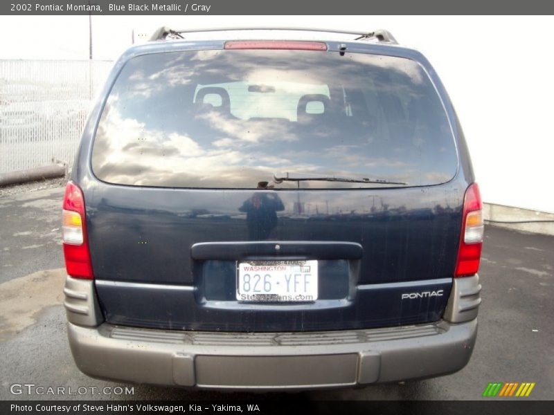 Blue Black Metallic / Gray 2002 Pontiac Montana