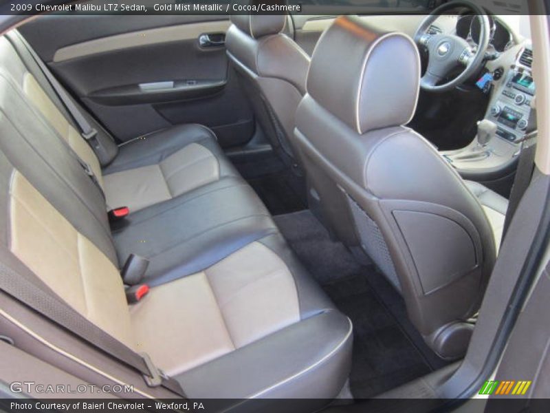 Rear Seat of 2009 Malibu LTZ Sedan