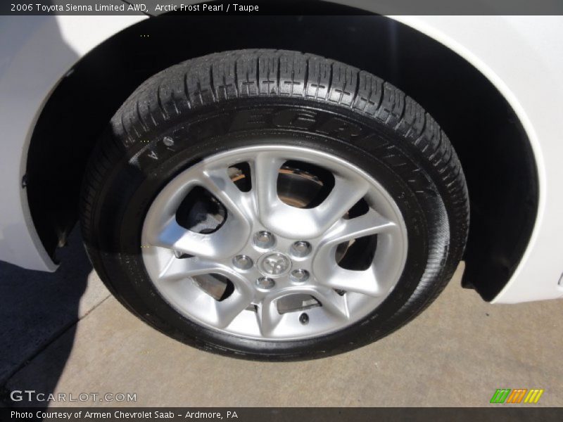 Arctic Frost Pearl / Taupe 2006 Toyota Sienna Limited AWD