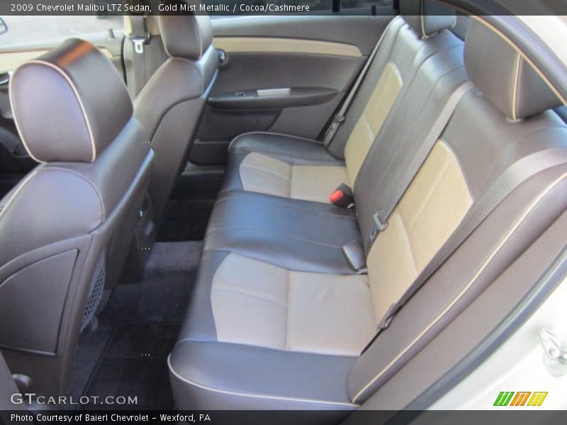 Rear Seat of 2009 Malibu LTZ Sedan