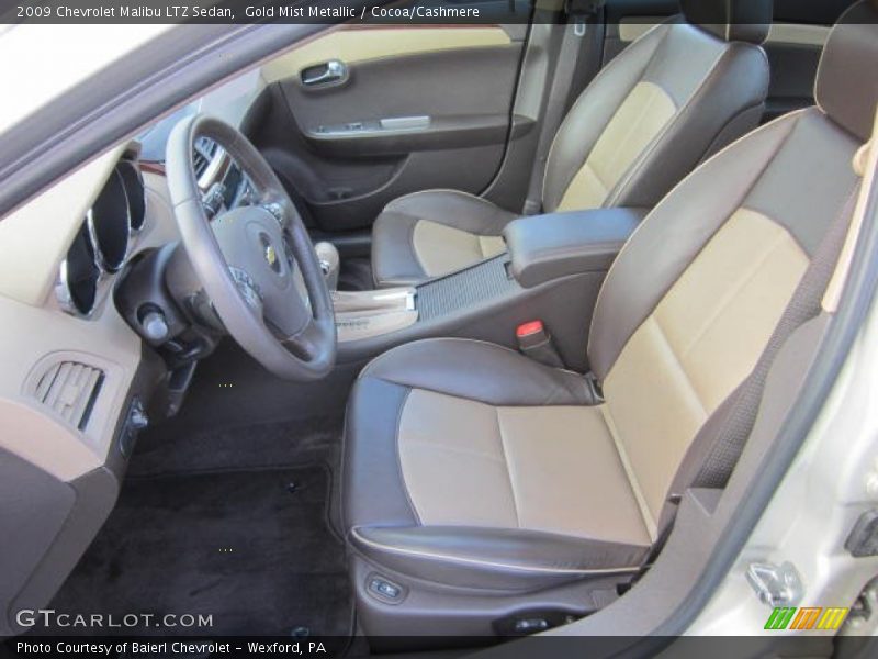 Front Seat of 2009 Malibu LTZ Sedan