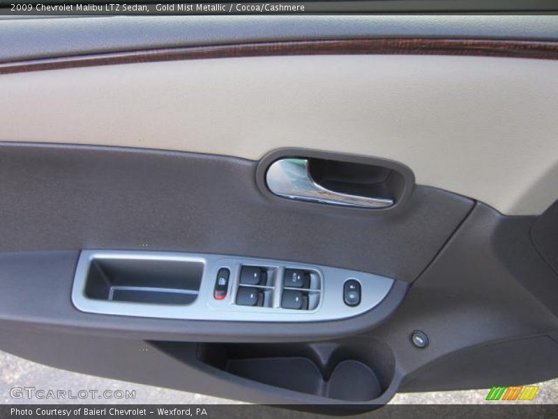 Gold Mist Metallic / Cocoa/Cashmere 2009 Chevrolet Malibu LTZ Sedan