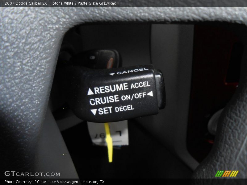 Stone White / Pastel Slate Gray/Red 2007 Dodge Caliber SXT