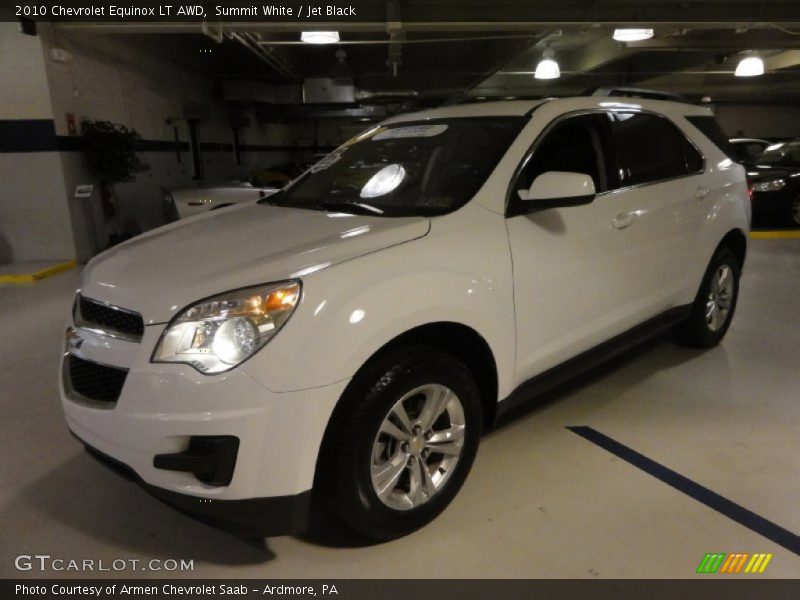 Summit White / Jet Black 2010 Chevrolet Equinox LT AWD