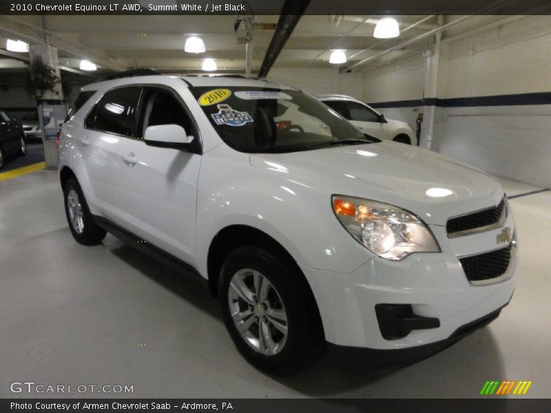 Summit White / Jet Black 2010 Chevrolet Equinox LT AWD