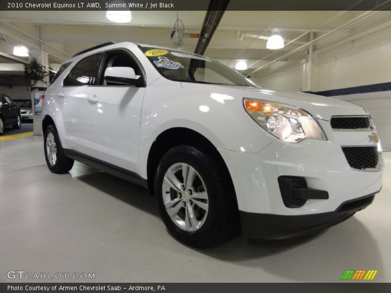 Summit White / Jet Black 2010 Chevrolet Equinox LT AWD