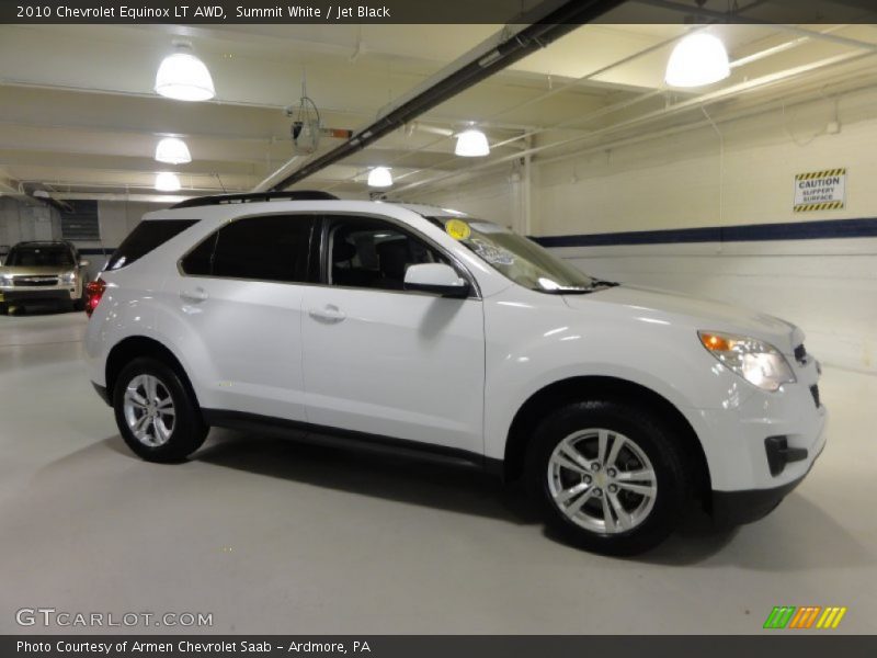 Summit White / Jet Black 2010 Chevrolet Equinox LT AWD