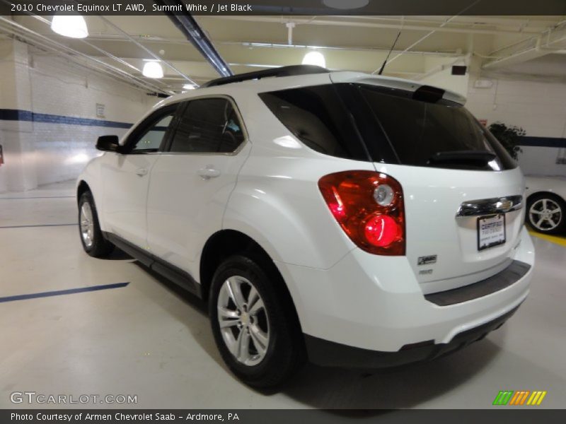 Summit White / Jet Black 2010 Chevrolet Equinox LT AWD