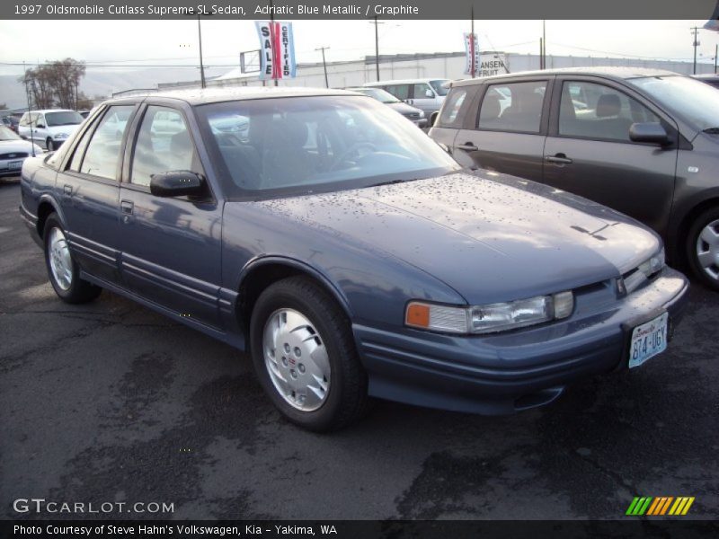 Adriatic Blue Metallic / Graphite 1997 Oldsmobile Cutlass Supreme SL Sedan