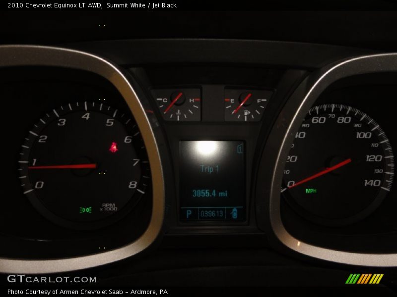 Summit White / Jet Black 2010 Chevrolet Equinox LT AWD