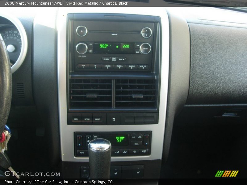 Vivid Red Metallic / Charcoal Black 2008 Mercury Mountaineer AWD