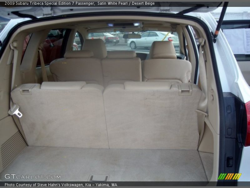 Satin White Pearl / Desert Beige 2009 Subaru Tribeca Special Edition 7 Passenger