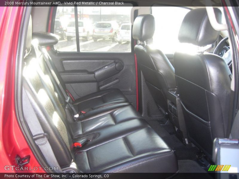 Vivid Red Metallic / Charcoal Black 2008 Mercury Mountaineer AWD