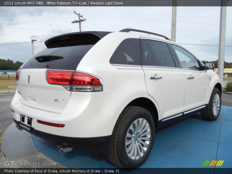 White Platinum Tri-Coat / Medium Light Stone 2013 Lincoln MKX FWD