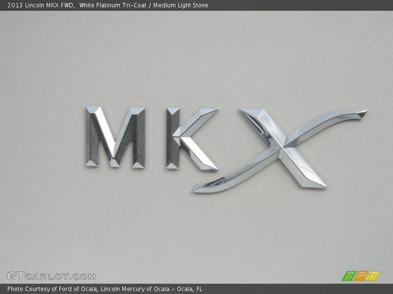 White Platinum Tri-Coat / Medium Light Stone 2013 Lincoln MKX FWD