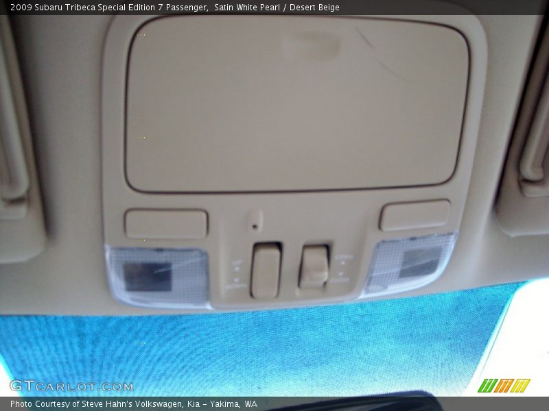 Satin White Pearl / Desert Beige 2009 Subaru Tribeca Special Edition 7 Passenger