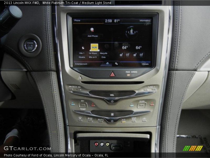 White Platinum Tri-Coat / Medium Light Stone 2013 Lincoln MKX FWD