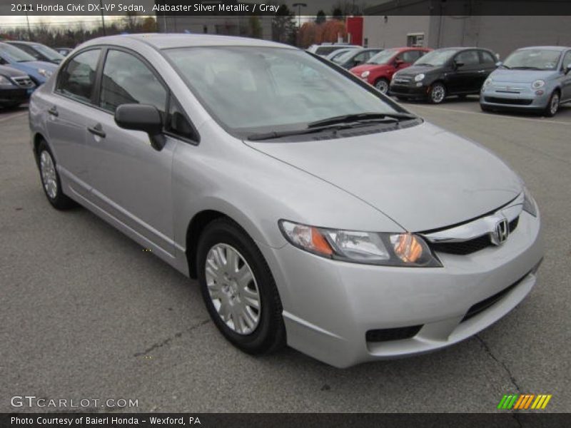 Alabaster Silver Metallic / Gray 2011 Honda Civic DX-VP Sedan