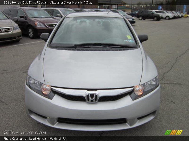 Alabaster Silver Metallic / Gray 2011 Honda Civic DX-VP Sedan