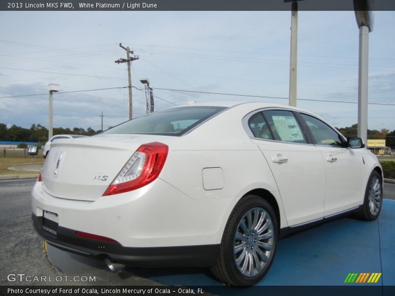 White Platinum / Light Dune 2013 Lincoln MKS FWD