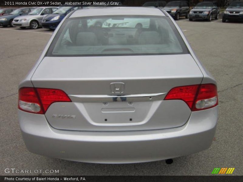Alabaster Silver Metallic / Gray 2011 Honda Civic DX-VP Sedan