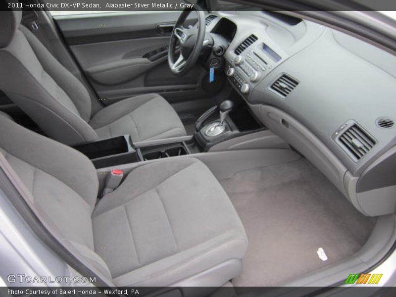 Alabaster Silver Metallic / Gray 2011 Honda Civic DX-VP Sedan
