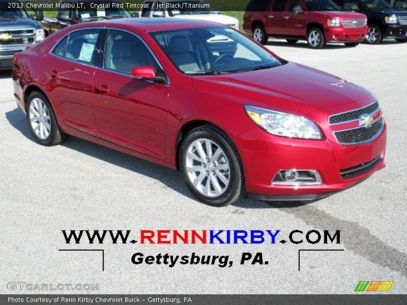 Crystal Red Tintcoat / Jet Black/Titanium 2013 Chevrolet Malibu LT