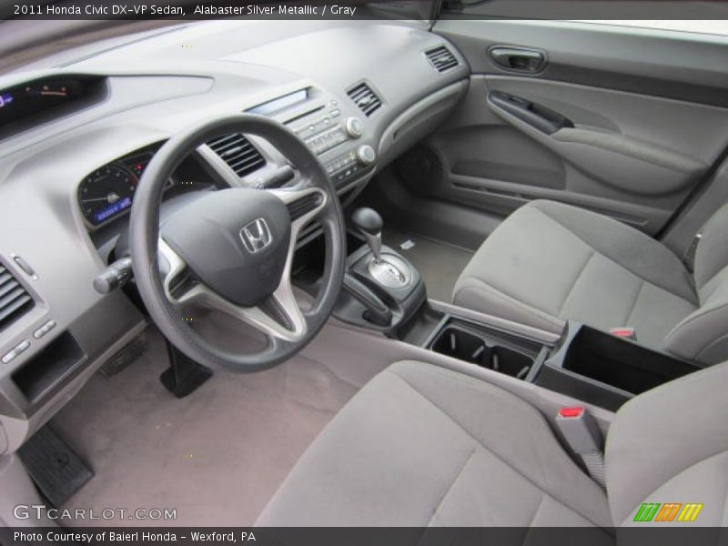 Alabaster Silver Metallic / Gray 2011 Honda Civic DX-VP Sedan