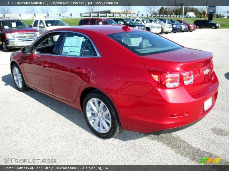 Crystal Red Tintcoat / Jet Black/Titanium 2013 Chevrolet Malibu LT