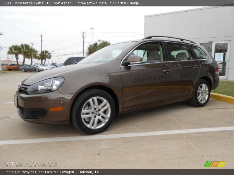 Toffee Brown Metallic / Cornsilk Beige 2013 Volkswagen Jetta TDI SportWagen