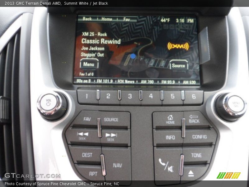 Controls of 2013 Terrain Denali AWD