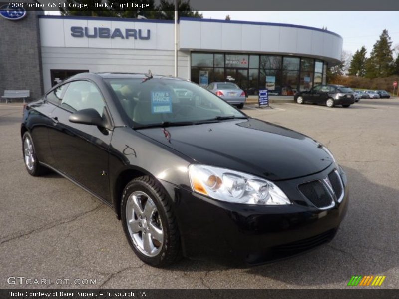 Black / Light Taupe 2008 Pontiac G6 GT Coupe