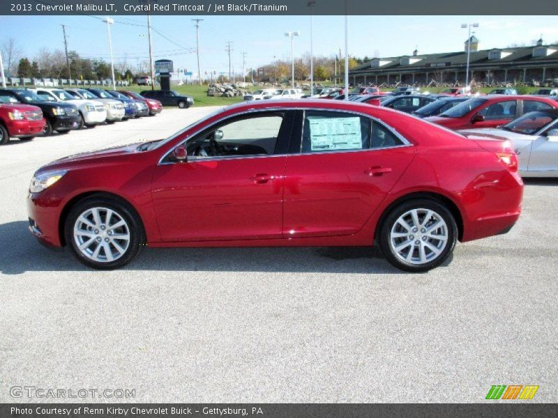 Crystal Red Tintcoat / Jet Black/Titanium 2013 Chevrolet Malibu LT
