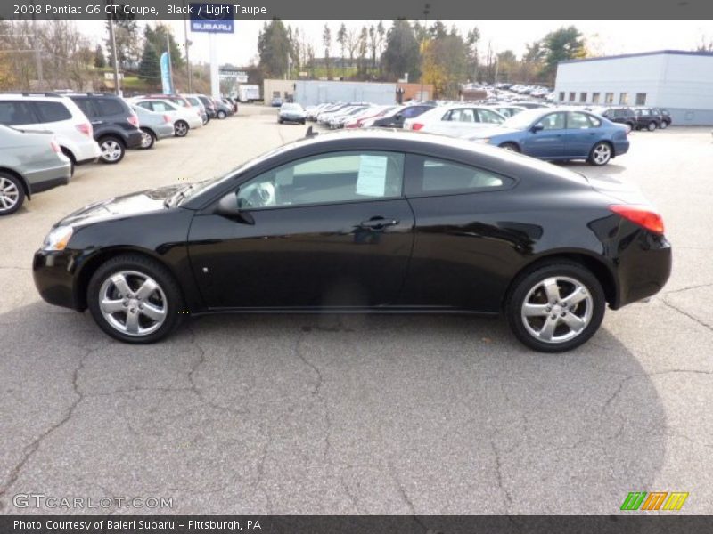 Black / Light Taupe 2008 Pontiac G6 GT Coupe