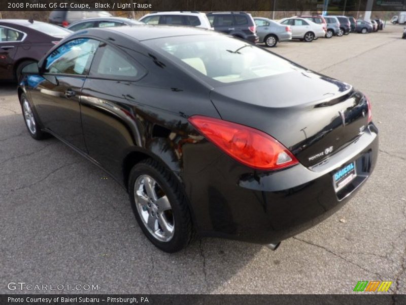 Black / Light Taupe 2008 Pontiac G6 GT Coupe