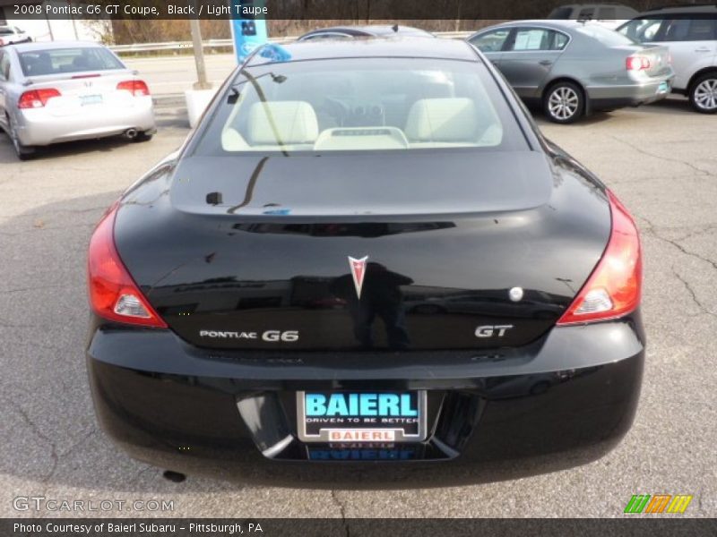 Black / Light Taupe 2008 Pontiac G6 GT Coupe