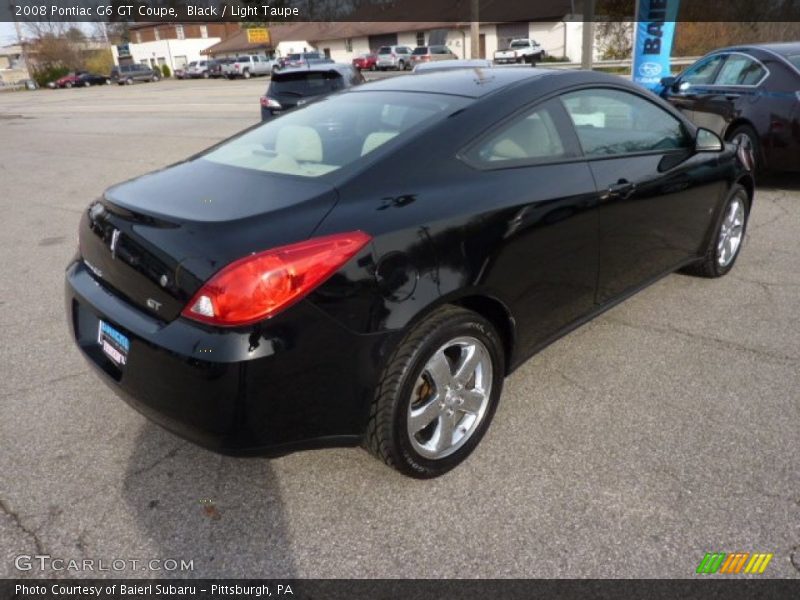 Black / Light Taupe 2008 Pontiac G6 GT Coupe