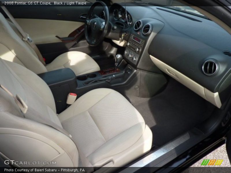 Black / Light Taupe 2008 Pontiac G6 GT Coupe