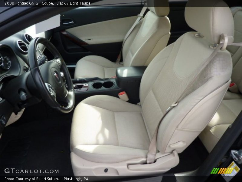 Black / Light Taupe 2008 Pontiac G6 GT Coupe